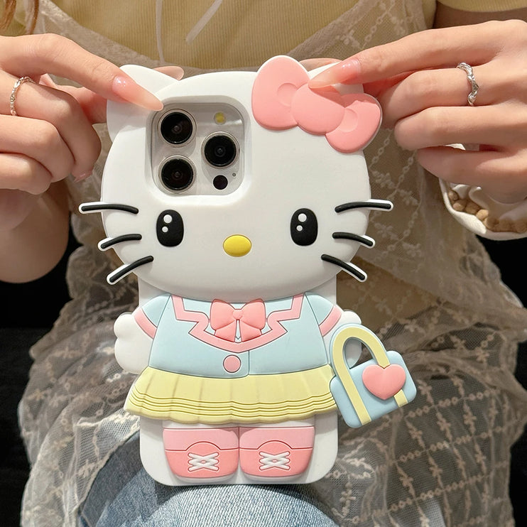 Cute Kuromi Hello Kitty 3D Phone Case Cover For iPhone