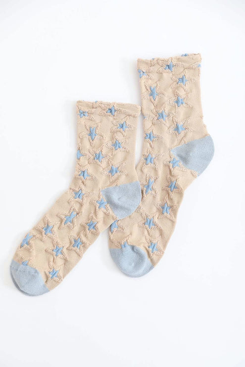 Soft Stretchy Stylish Star Pattern Ankle Socks