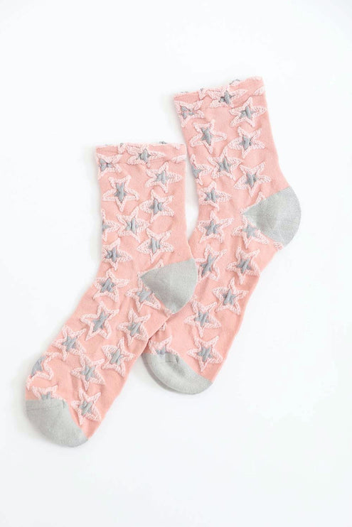 Soft Stretchy Stylish Star Pattern Ankle Socks