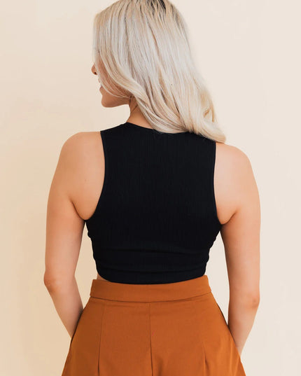 Ultra Comfy Everyday Sleeveless Ribbed Brami Cropped Top