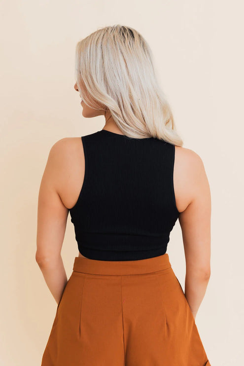 Ultra Comfy Everyday Sleeveless Ribbed Brami Cropped Top