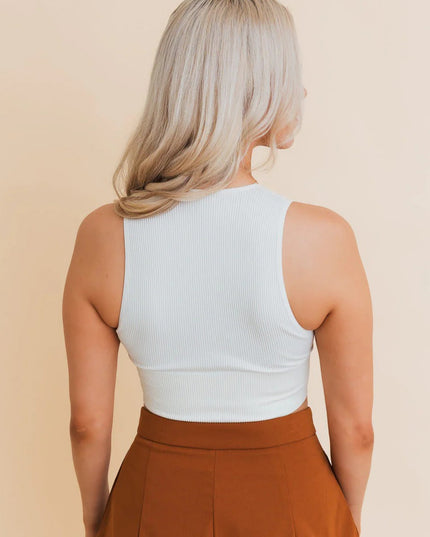 Ultra Comfy Everyday Sleeveless Ribbed Brami Cropped Top