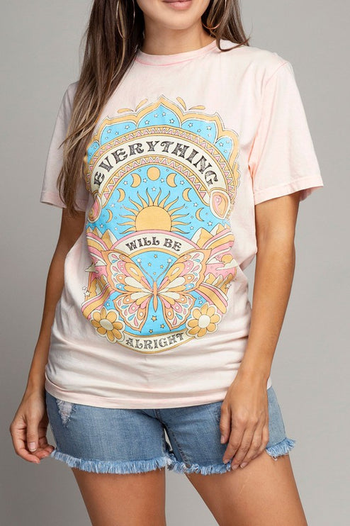 Everything Will Be Alright Graphic Tee T-Shirt