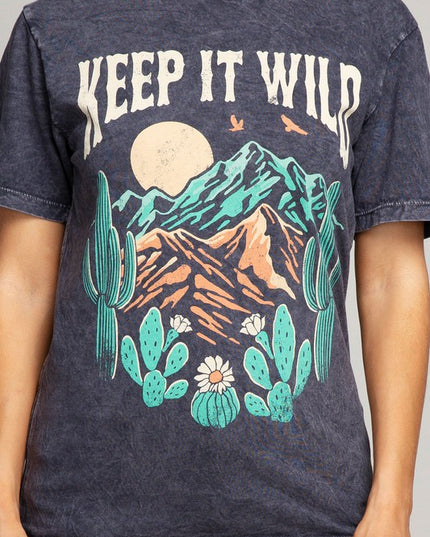 Keep It Wild Desert Vibe Graphic Tee T-Shirt