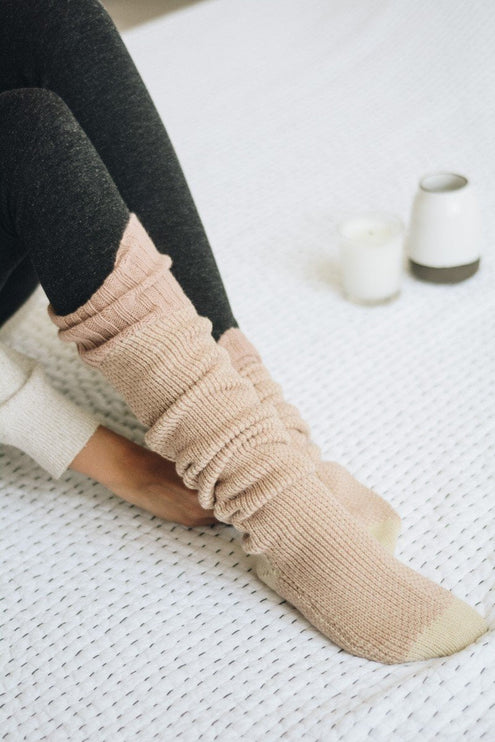 Warm Stylish Cozy Knee High Knitted Fashion Lounge Socks