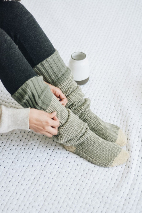 Warm Stylish Cozy Knee High Knitted Fashion Lounge Socks