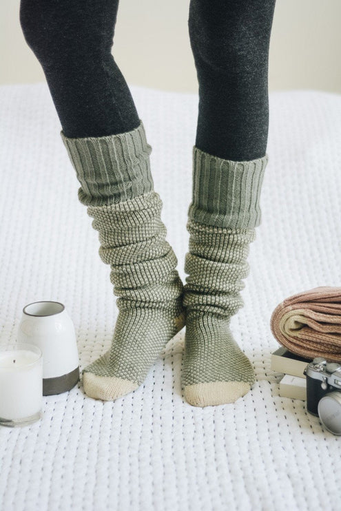 Warm Stylish Cozy Knee High Knitted Fashion Lounge Socks