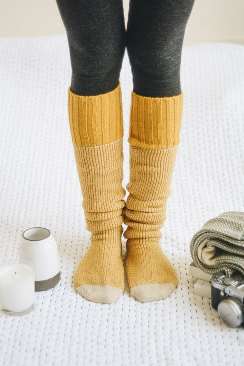 Warm Stylish Cozy Knee High Knitted Fashion Lounge Socks