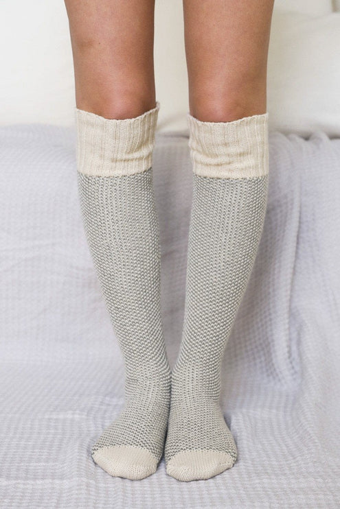 Warm Stylish Cozy Knee High Knitted Fashion Lounge Socks