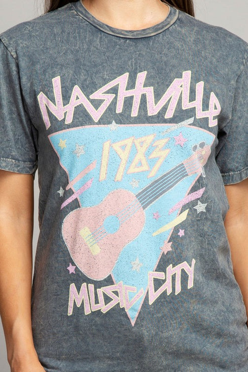 Nashville Music City Graphic Tee T-Shirt