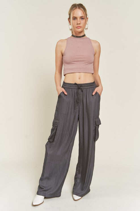 Comfort Fit Cargo Pull-On Pants with Elastic Waist