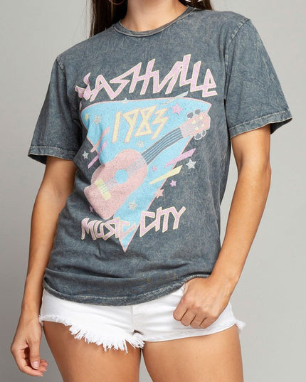 Nashville Music City Graphic Tee T-Shirt