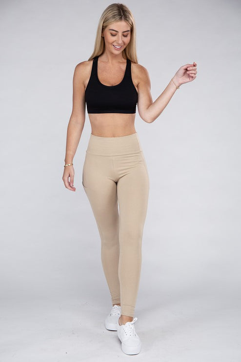 High-Waisted Active Leggings with Concealed Pockets for Essentials