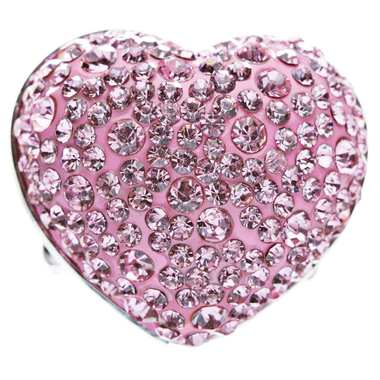 Bubbly Crystal Rhinestone Heart Valentine's Day Stretch Adjustable Ring