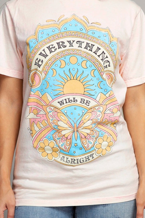 Everything Will Be Alright Graphic Tee T-Shirt